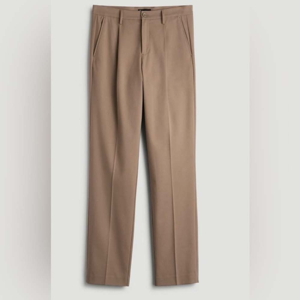 American tall men’s relax, pleated trousers, dark sand size 32/38 NWT